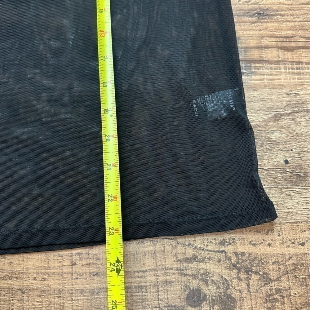 Papaya Black Sheer Mesh Graphic Tee “Traditional Nautical” Size Small - Picture 6 of 9